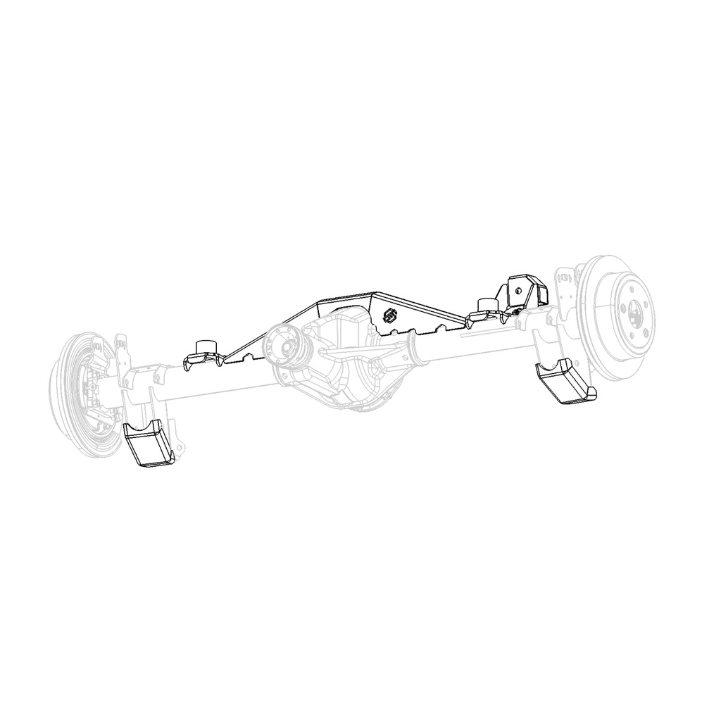 JEEP JK, REAR AXLE TRUSS KIT