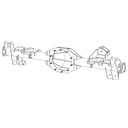 AXLE, 9in, JEEP JL, OEM BRACKETRY, SEMI-FLOAT, REAR