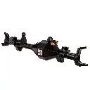 [53041-02-4.11+65.5] AXLE, 9in, JEEP JK, OEM BRACKETRY, FRONT (PC Black, Stock (65.5in), 4.11)