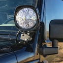 [53023-01-Grande] JEEP JK, UNIVERSAL, A-PILLAR MOUNT SET (Raw, Grande)