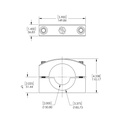 [53016-01] STEERING RAM MOUNT, SET OF 2 (3.375 in OD (PSC 3" RAM))