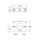 [53016-03] STEERING RAM MOUNT, SET OF 2 (2.875 in OD (PSC 2.5" RAM))