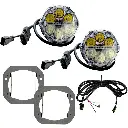 [R-00051] Nacho, Jeep JK/JL/JT SAE Fog Kit (Clear, One Piece, SAE Combo)