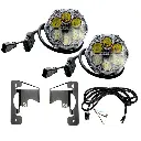 [R-00053] Nacho, Jeep JK/JL/JT SAE Fog Kit (Clear, Three Piece, SAE Combo)