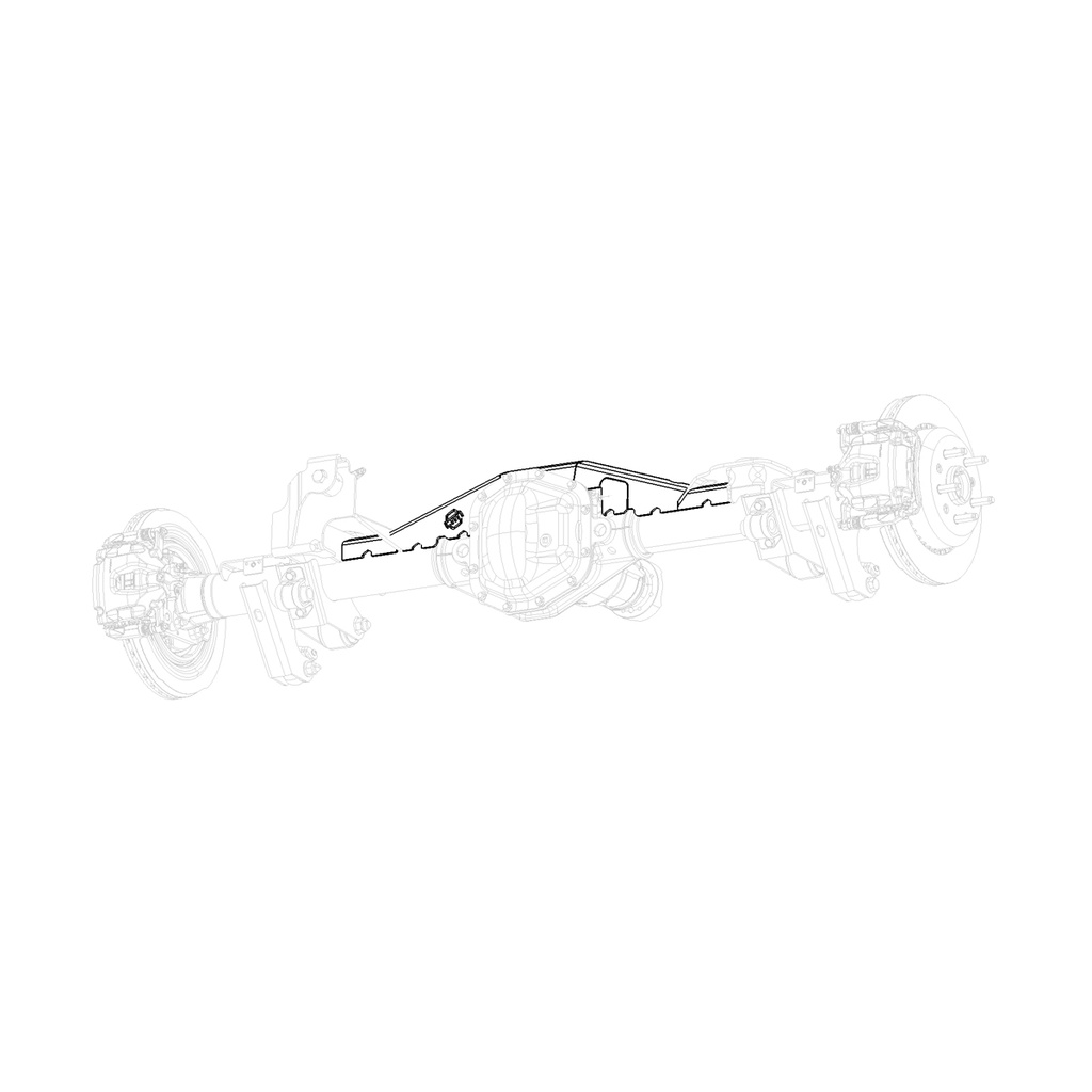 JEEP JT, REAR AXLE TRUSS KIT