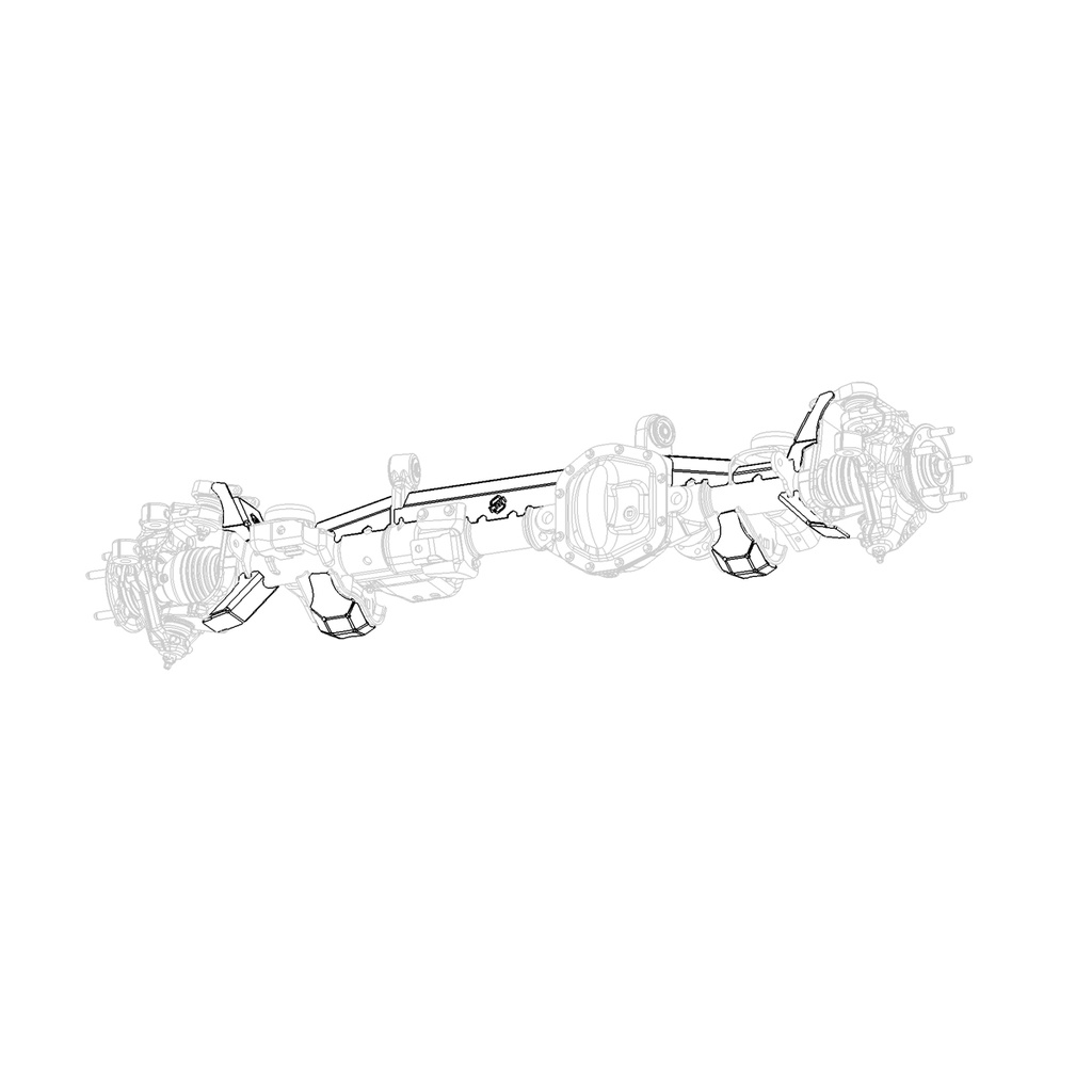 JEEP JL/JT, FRONT AXLE TRUSS KIT