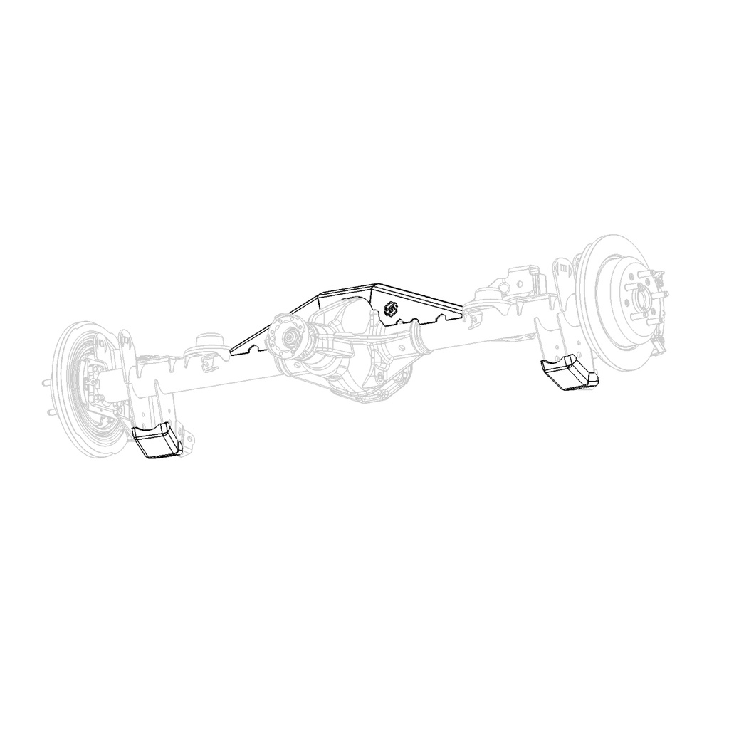 JEEP JL, REAR AXLE TRUSS KIT