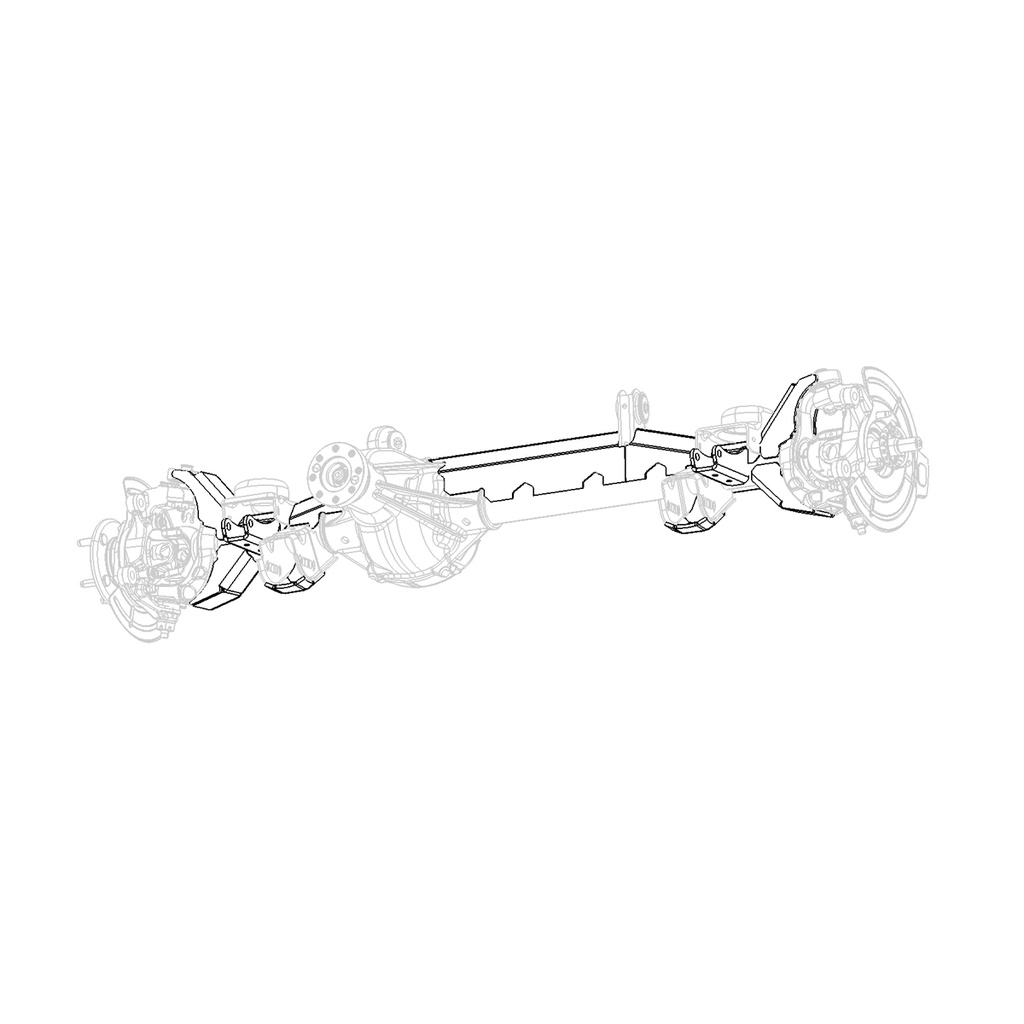 JEEP JK, FRONT AXLE TRUSS KIT