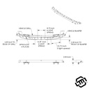 BRONCO, UNIVERSAL, GRILL BAR, FOR MODULAR BUMPER