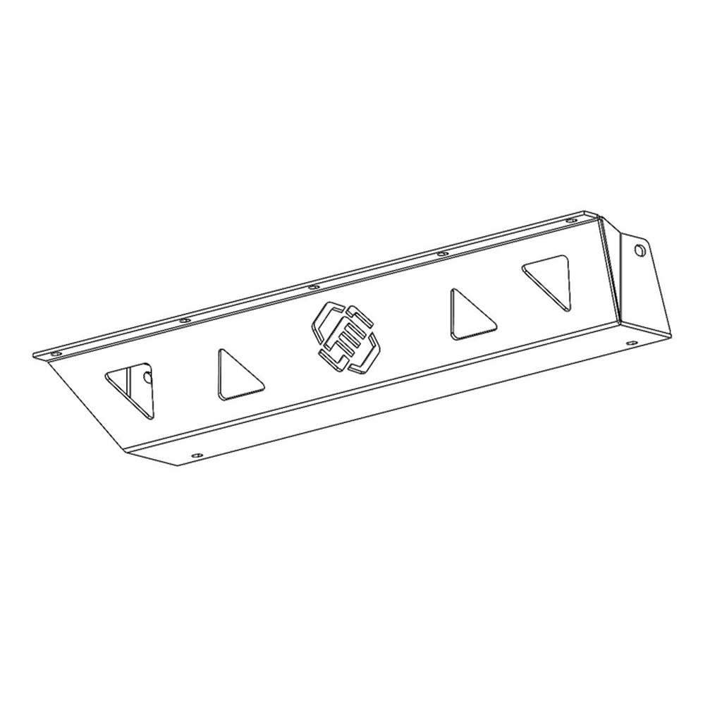 [53056-01] Jeep JL&JT, Bumper, Skid Plate, Front (Raw)
