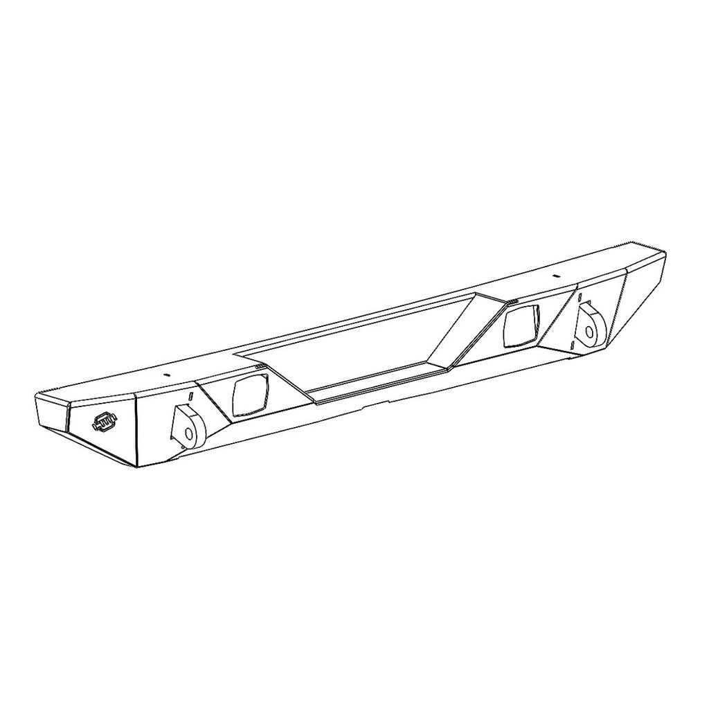Jeep JL, Bumper, Rear