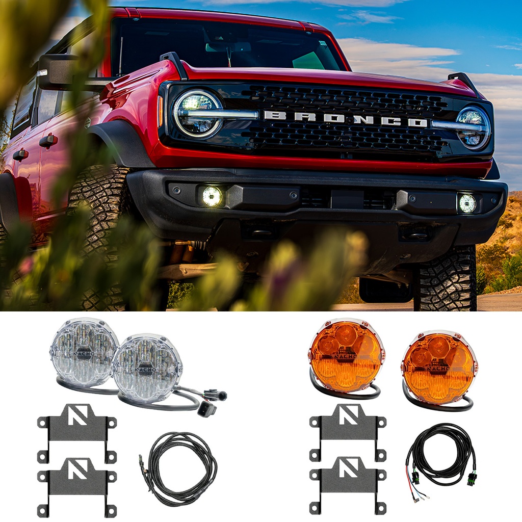 [R-00036] Nacho, Bronco SAE Fog Kit (Clear, SAE Only)